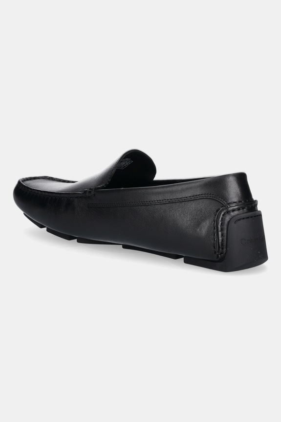 Încălțăminte Calvin Klein mocasini de piele DRIVER LTH HM0HM01864 negru