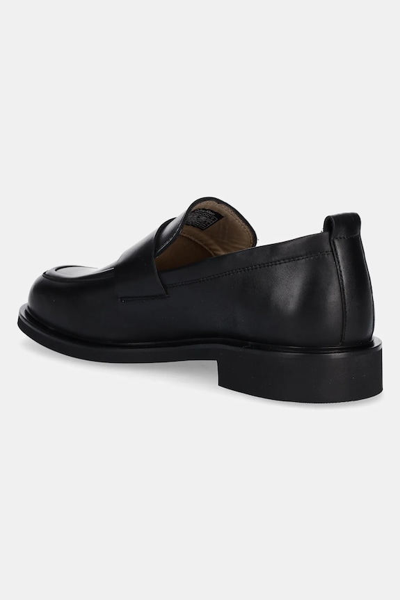 Încălțăminte Calvin Klein mocasini de piele SQ RUBBER LOAFER HM0HM01901 negru