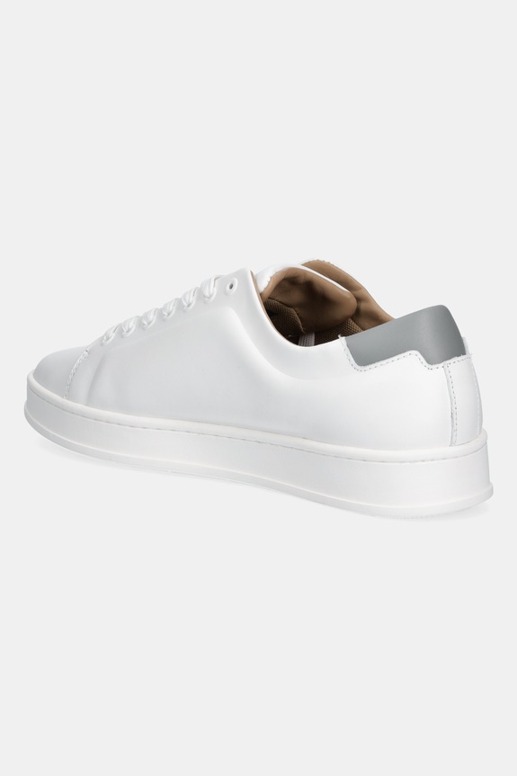 Obuwie Calvin Klein sneakersy skórzane PURE LOW LACEUP CUPSOLE HF LTH HM0HM01859 biały