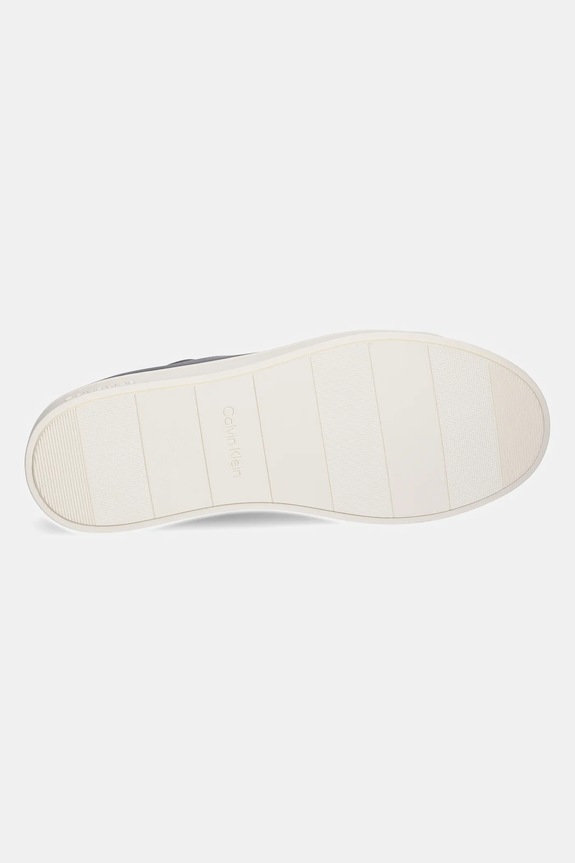 Calvin Klein sneakersy skórzane PURE LOW LACEUP CUPSOLE HF LTH HM0HM01859 czarny