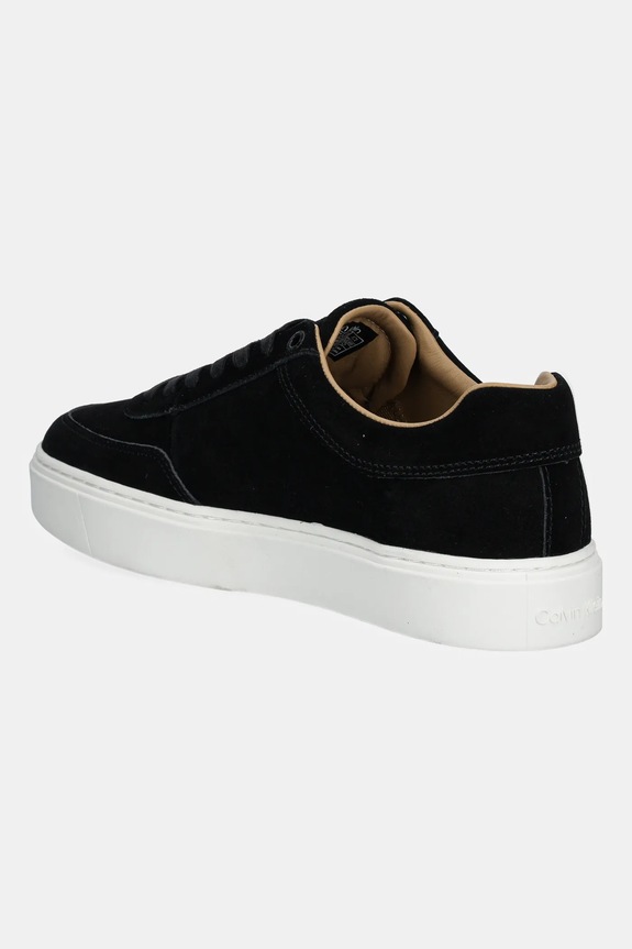 Obuwie Calvin Klein sneakersy zamszowe CLEAN CUP LOW LACEUP OXF SU HM0HM01880 czarny