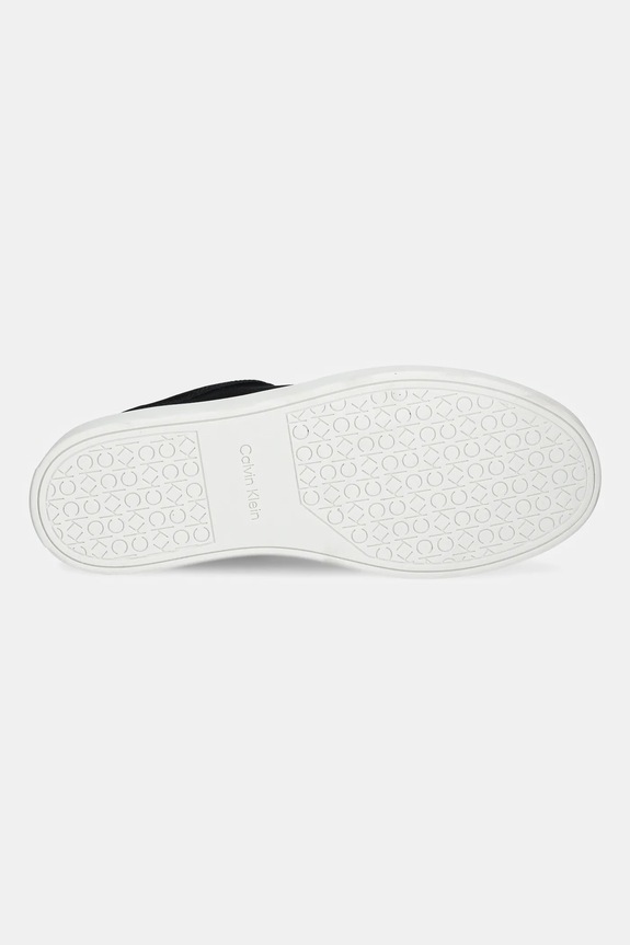 Calvin Klein sneakersy zamszowe CLEAN CUP LOW LACEUP OXF SU HM0HM01880 czarny