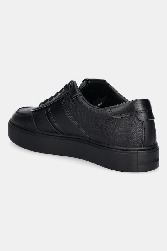 Boty Tenisky Calvin Klein CLEAN CUP LOW LACE TAPE HM0HM01898 černá