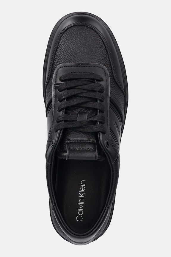 Tenisky Calvin Klein CLEAN CUP LOW LACE TAPE černá HM0HM01898