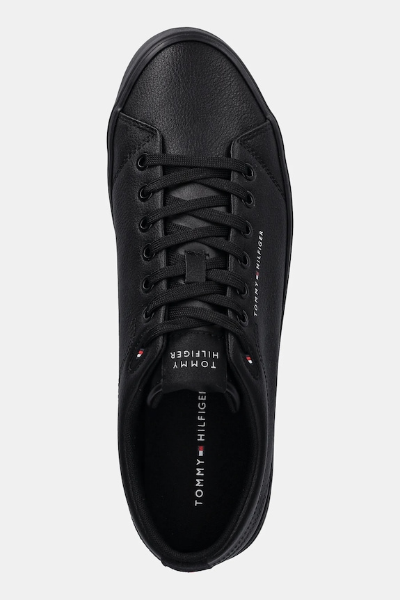 Tommy Hilfiger sportcipő TH HI VULC CORE LOW LTH II ESS fekete FM0FM05511