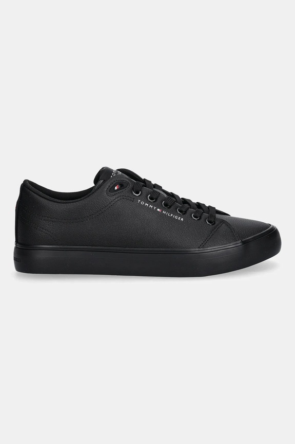Tenisice Tommy Hilfiger TH HI VULC CORE LOW LTH II ESS FM0FM05511 crna SS26