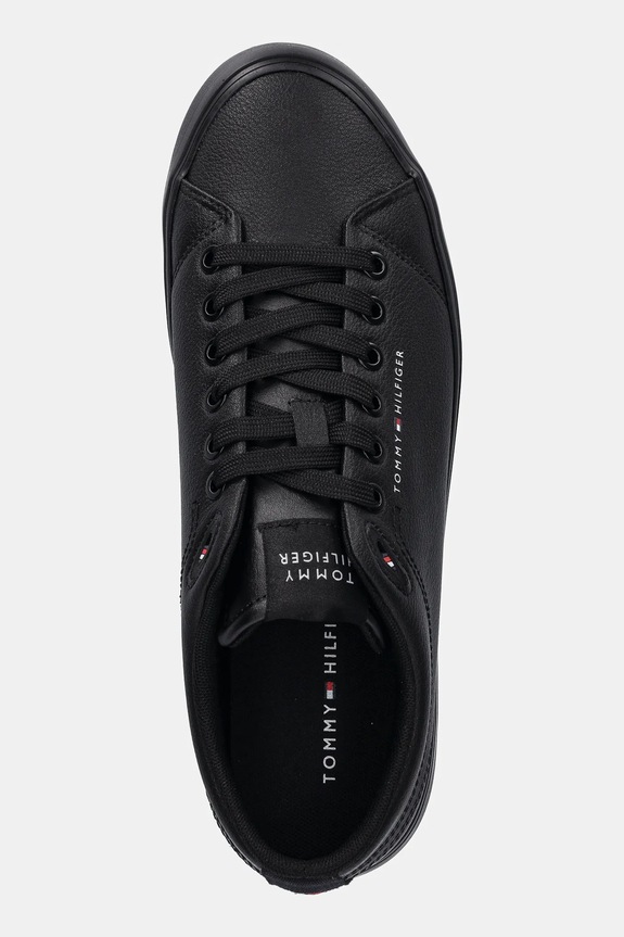 Tenisice Tommy Hilfiger TH HI VULC CORE LOW LTH II ESS crna FM0FM05511