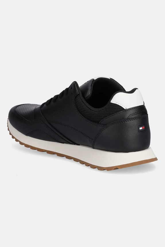 Obuv Kožené tenisky Tommy Hilfiger NEW RUNNER EVA LTH ESS FM0FM05512 čierna