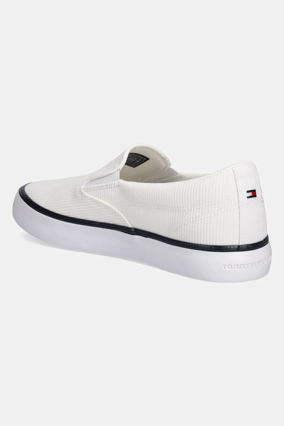 Scarpe Tommy Hilfiger scarpe da ginnastica TH HI VULC CORE LOW II SLIPON FM0FM05514 bianco