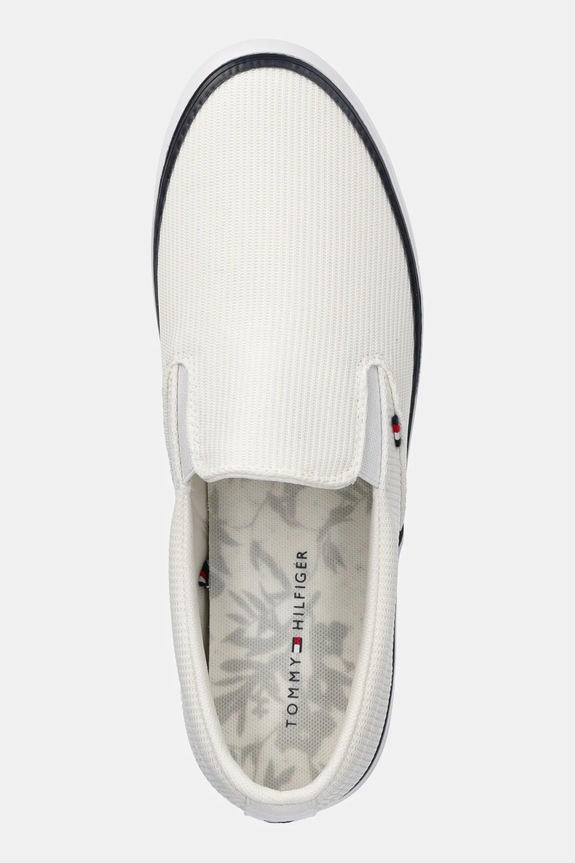 Tommy Hilfiger scarpe da ginnastica TH HI VULC CORE LOW II SLIPON bianco FM0FM05514