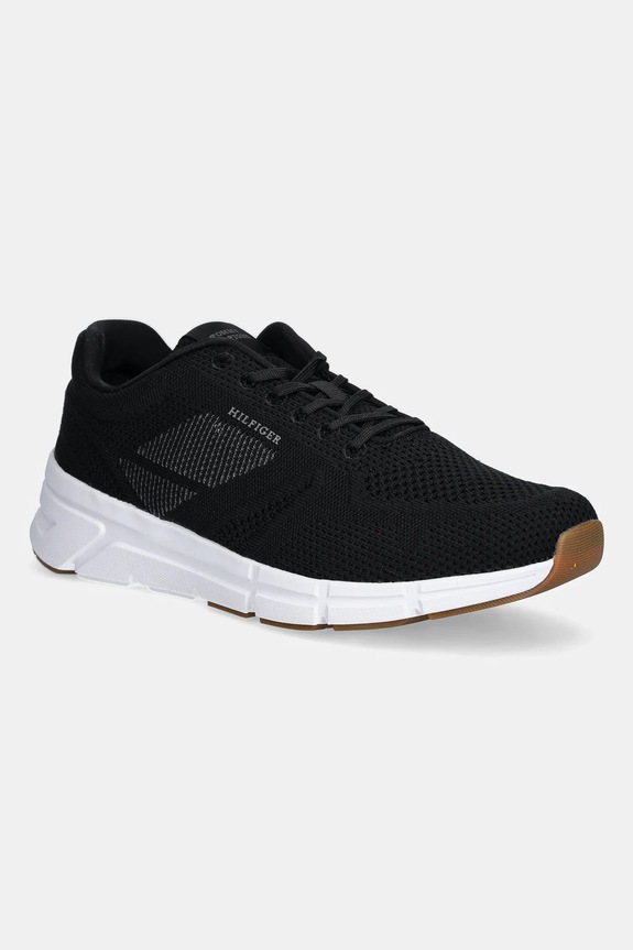 Tenisky Tommy Hilfiger MODERN COMFORT RUN KNIT Planet friendly čierna FM0FM05524