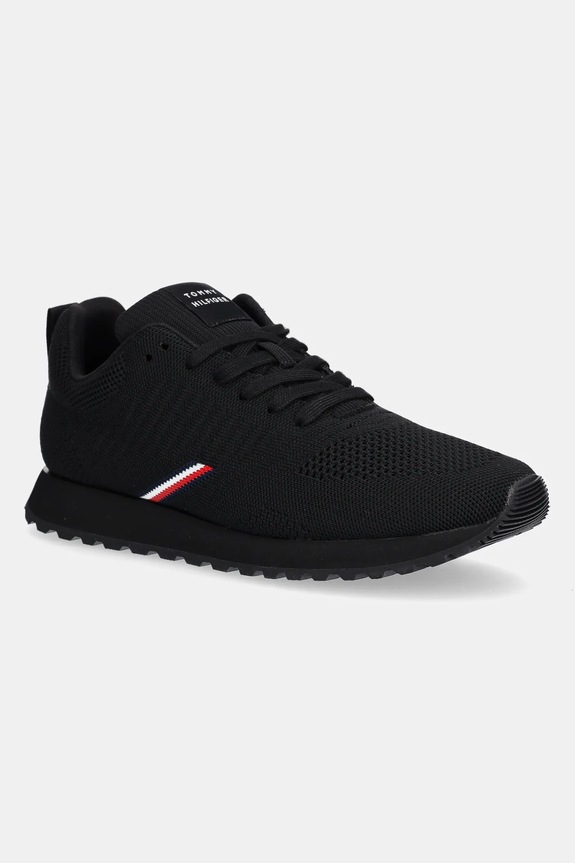 Tenisky Tommy Hilfiger NEW RUNNER EVA CORPO KNIT nízky čierna FM0FM05648