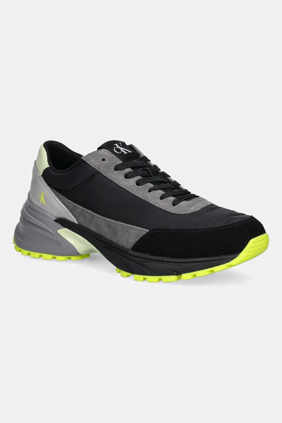 Tenisky Calvin Klein Jeans HIKE RUNNER CASUAL NY-SU semišová koža sivá YM0YM01292