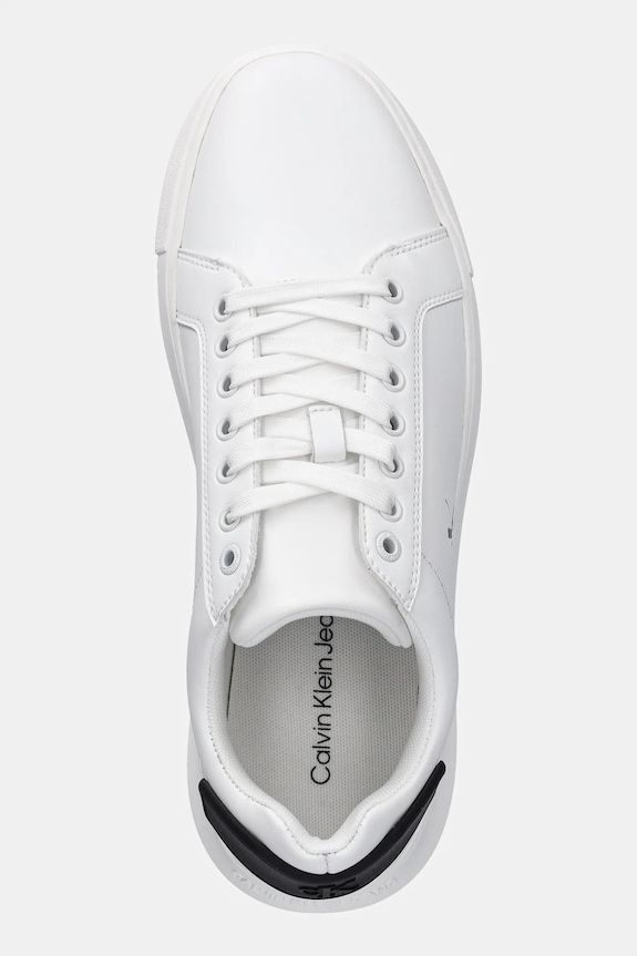 Sneakers Calvin Klein Jeans CHUNKY CUPSOLE RU PATCH LTH λευκό YM0YM01296