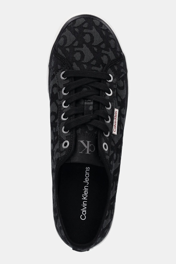 Πάνινα παπούτσια Calvin Klein Jeans ESS VULC LOW MG CV MONO μαύρο YM0YM01368