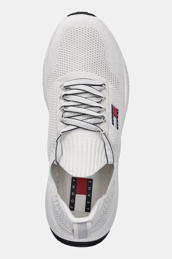 Tommy Jeans sportcipő TJM RUNNER KNITTED fehér EM0EM01580