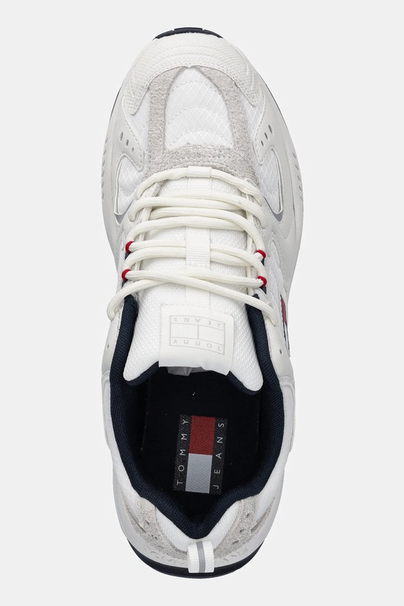 Tenisky Tommy Jeans TJM RUNNER MIX MATERIAL biela EM0EM01581