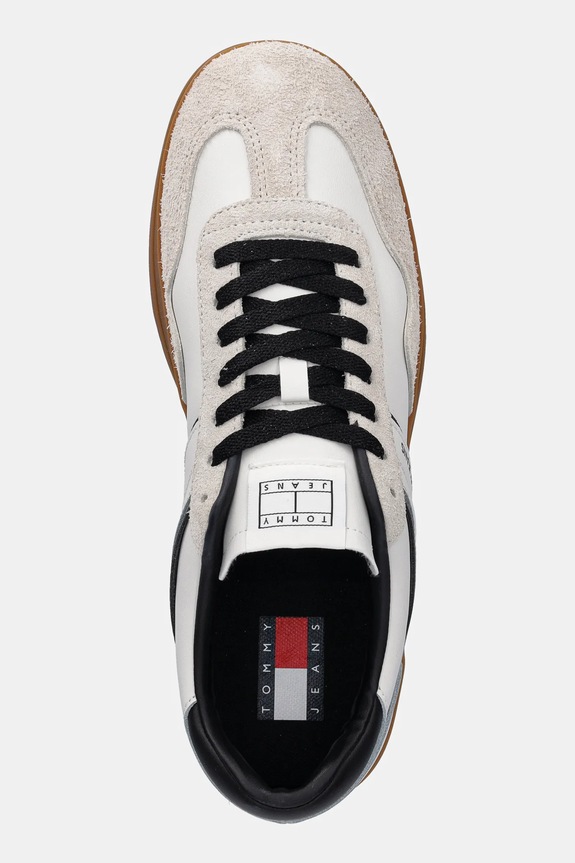 Tommy Jeans bőr sportcipő THE GREENWICH LEATHER bézs EM0EM01587