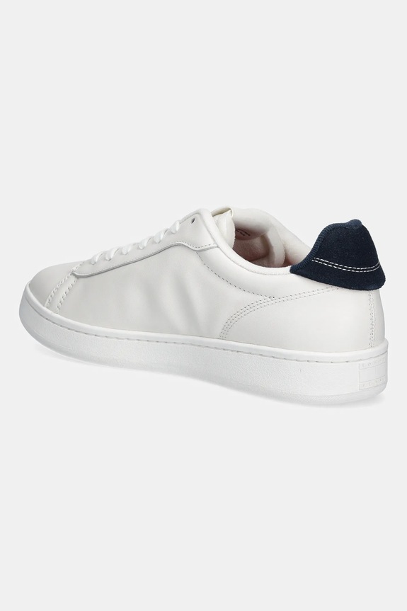 Încălțăminte Tommy Jeans sneakers din piele ARCHIVE '98 EM0EM01596 alb
