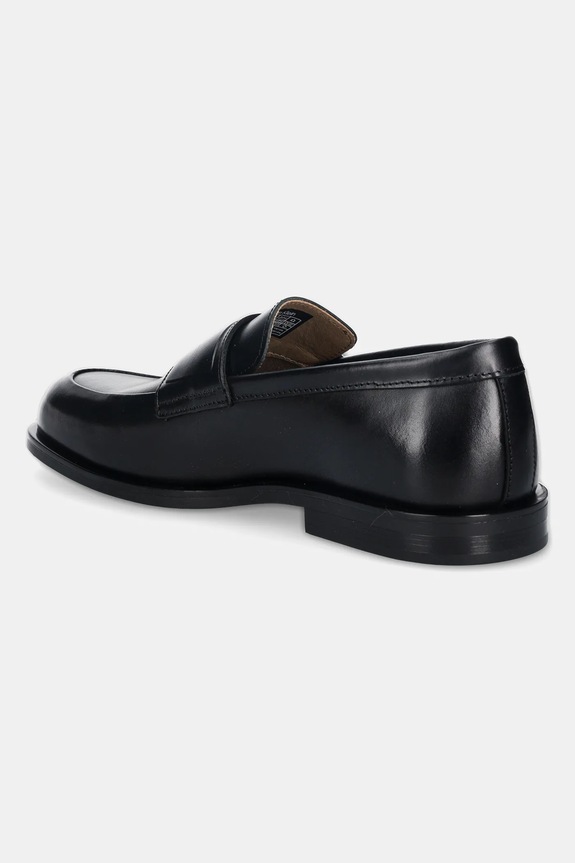 Obuwie Calvin Klein mokasyny skórzane ESS RUBBER BAND LOAFER LTH HM0HM01923 czarny