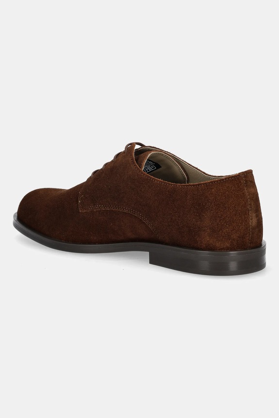 Παπούτσια Σουέτ κλειστά παπούτσια Calvin Klein ESS RUBBER DERBY SU HM0HM01928 καφέ