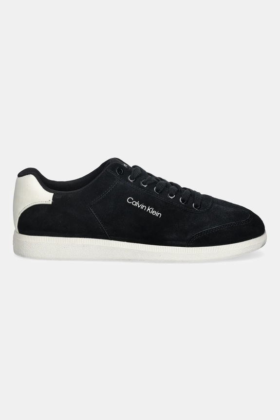 Calvin Klein sneakersy zamszowe LOW CUPSOLE LACEUP SU HM0HM01946 czarny AW25