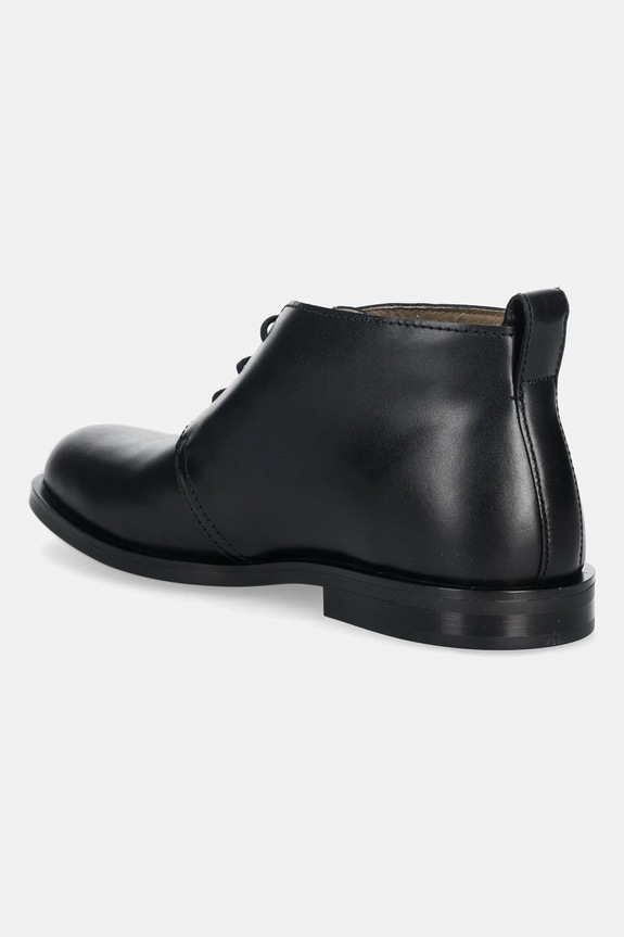Obuv Kožené poltopánky Calvin Klein ESS RUBBER DESERT BOOT LTH HM0HM01979 čierna