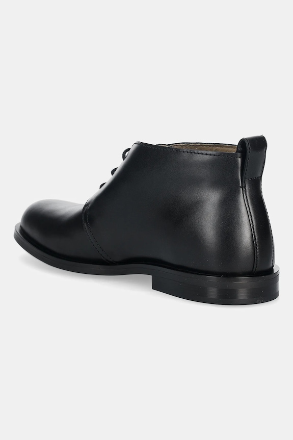 Obuv Kožené poltopánky Calvin Klein ESS RUBBER DESERT BOOT LTH HM0HM01979 čierna