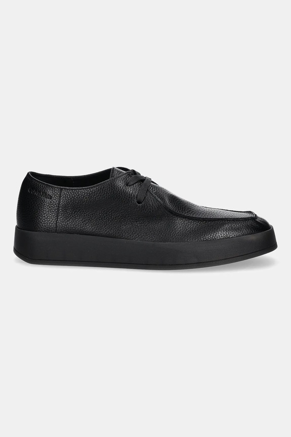 Calvin Klein półbuty skórzane HYBRID CUP WALLABEE LTH HM0HM02062 czarny AW25
