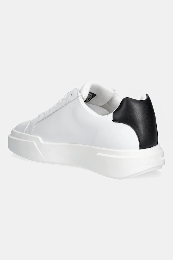 Scarpe Calvin Klein sneakers in pelle CHUNKY CUPSOLE LACEUP LTH YM0YM01344 bianco