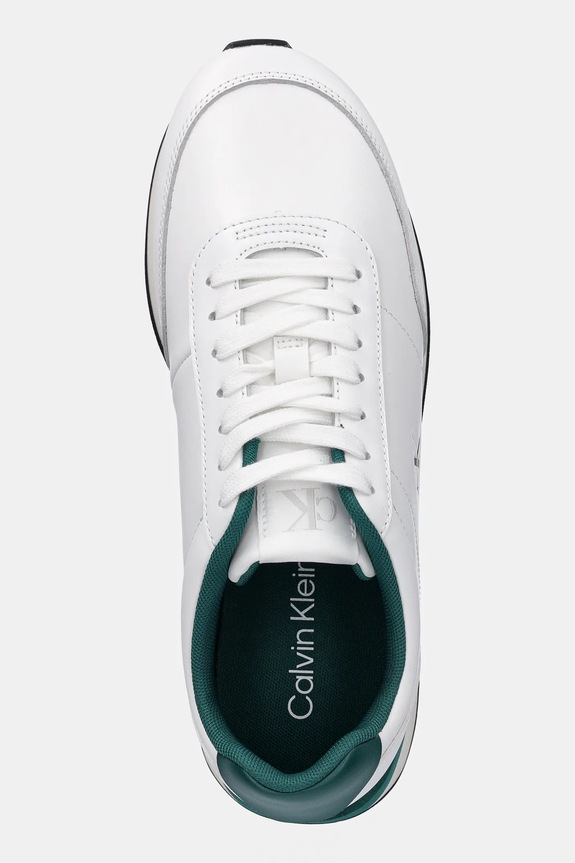 Calvin Klein sneakers RETRO RUNNER ESS LTH bianco YM0YM01355