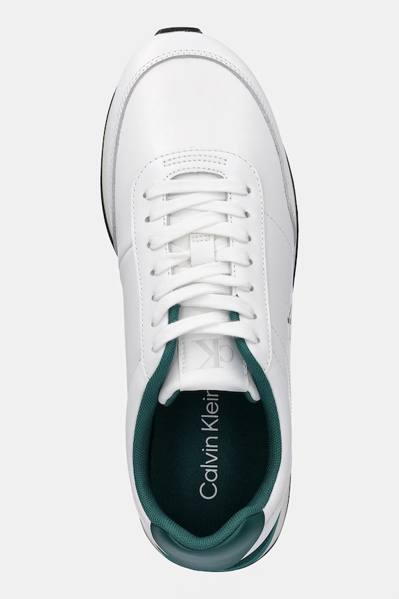 Calvin Klein sneakers RETRO RUNNER ESS LTH bianco YM0YM01355