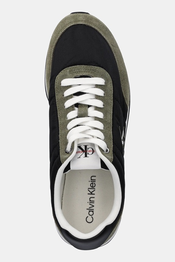 Sneakers Calvin Klein RETRO RUNNER ESS MIX MAT πράσινο YM0YM01361