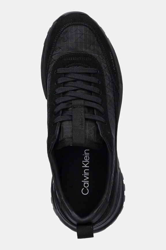 Calvin Klein sneakers HIKE RUNNER CASUAL NY-SU AOP nero YM0YM01378