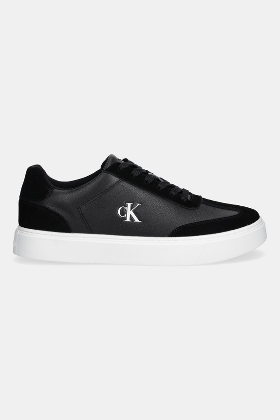 Calvin Klein sneakersy skórzane CLASSIC CUPSOLE LACEUP WT MIX YM0YM01429 czarny AW25