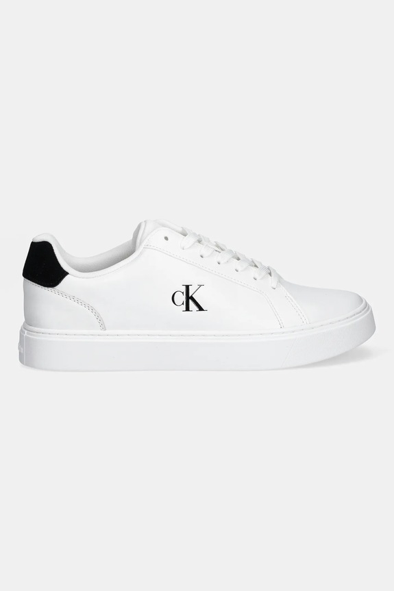 Kožne tenisice Calvin Klein CLASSIC CUPSOLE LACEUP LTH YM0YM01435 bijela NC25
