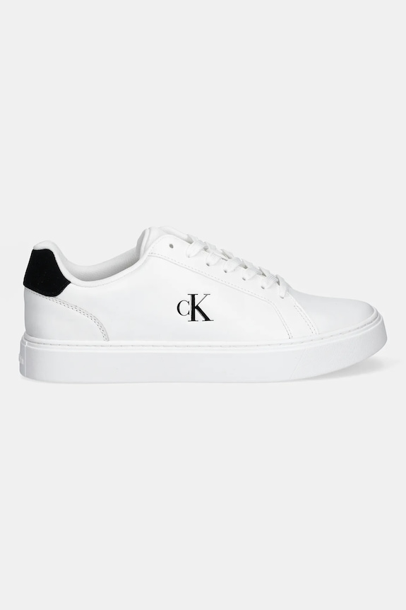 Kožne tenisice Calvin Klein CLASSIC CUPSOLE LACEUP LTH YM0YM01435 bijela NC25