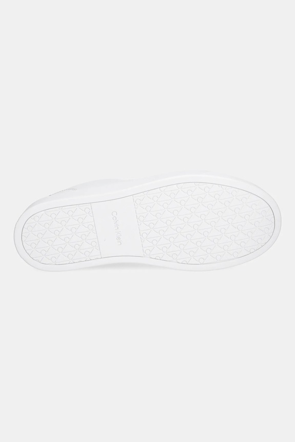 Kožne tenisice Calvin Klein CLASSIC CUPSOLE LACEUP LTH YM0YM01435 bijela