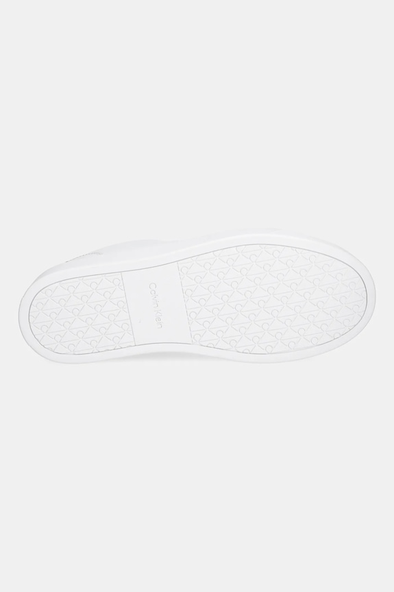Kožne tenisice Calvin Klein CLASSIC CUPSOLE LACEUP LTH YM0YM01435 bijela