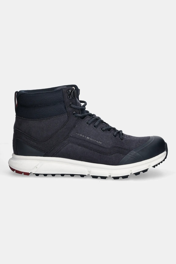 Tommy Hilfiger pantofi OUTDOOR RUNNER HI WPM FM0FM05575 bleumarin AW25