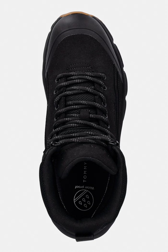 Čevlji Tommy Hilfiger OUTDOOR RUNNER HI WPM črna FM0FM05575