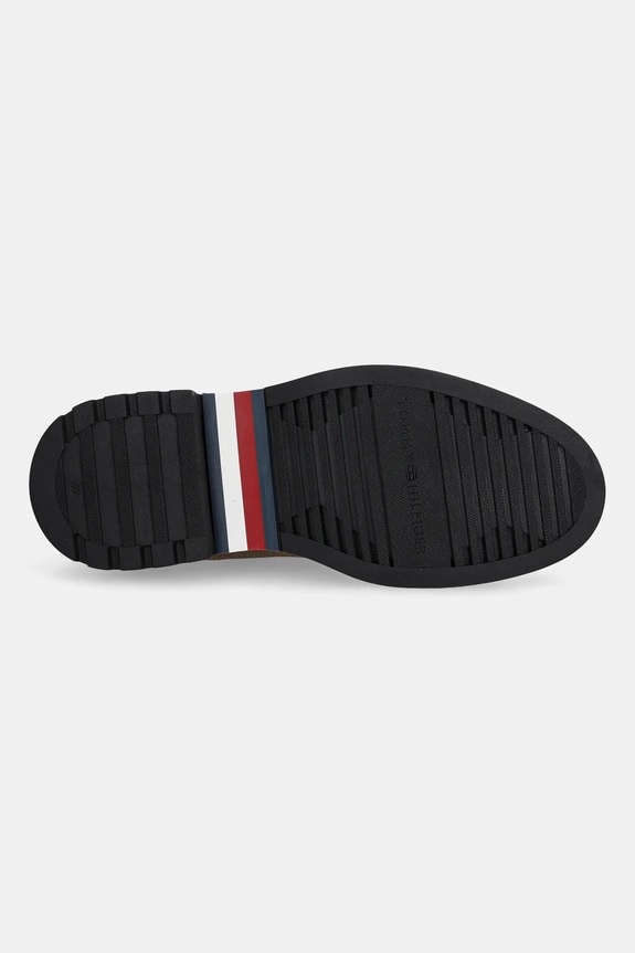 Semišové kotníkové boty Tommy Hilfiger COMFORT LWT SDE CHELSEA FM0FM05592 hnědá
