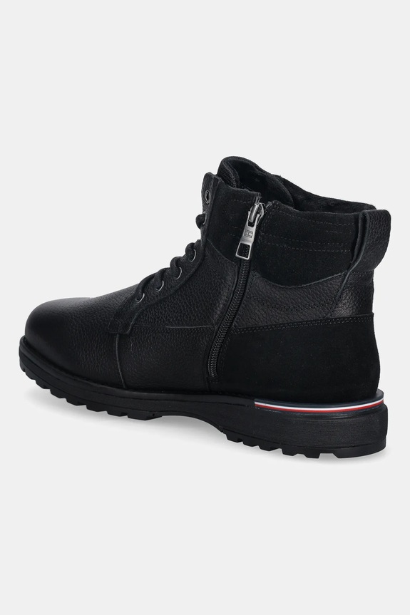 Obuwie Tommy Hilfiger buty skórzane CORPORATE W LTH LACE BOOT FM0FM05606 czarny