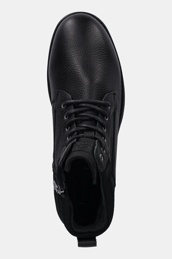 Tommy Hilfiger buty skórzane CORPORATE W LTH LACE BOOT czarny FM0FM05606