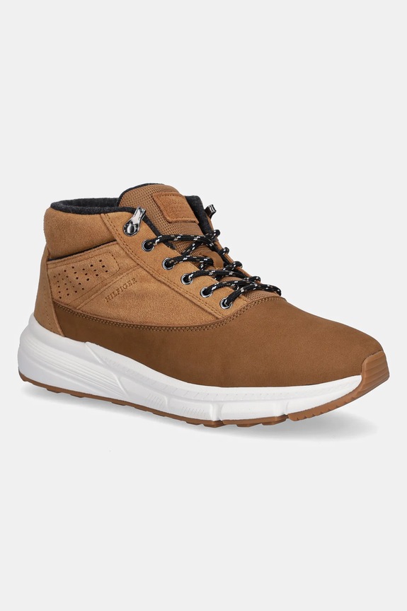 Tommy Hilfiger scarpe W NBK SDE HYBRID BOOT non isolato marrone FM0FM05609