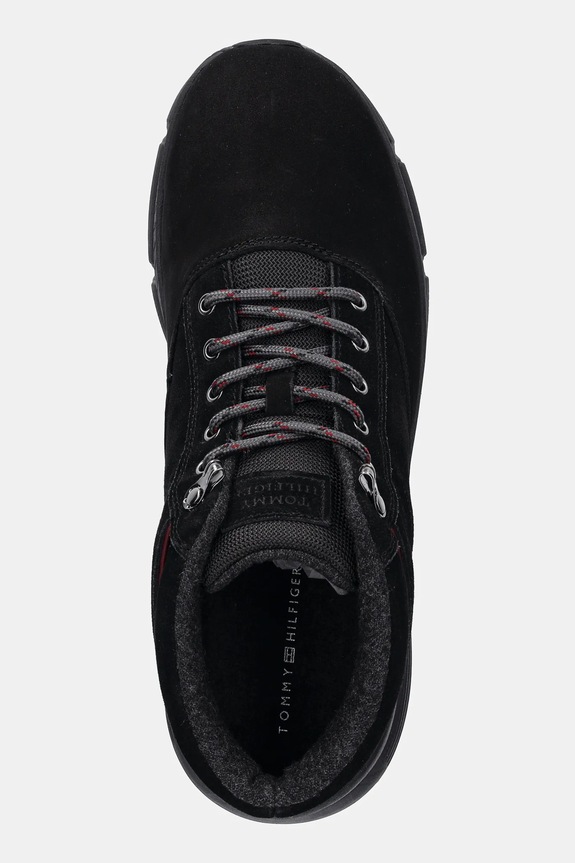 Παπούτσια Tommy Hilfiger W NBK SDE HYBRID BOOT μαύρο FM0FM05609