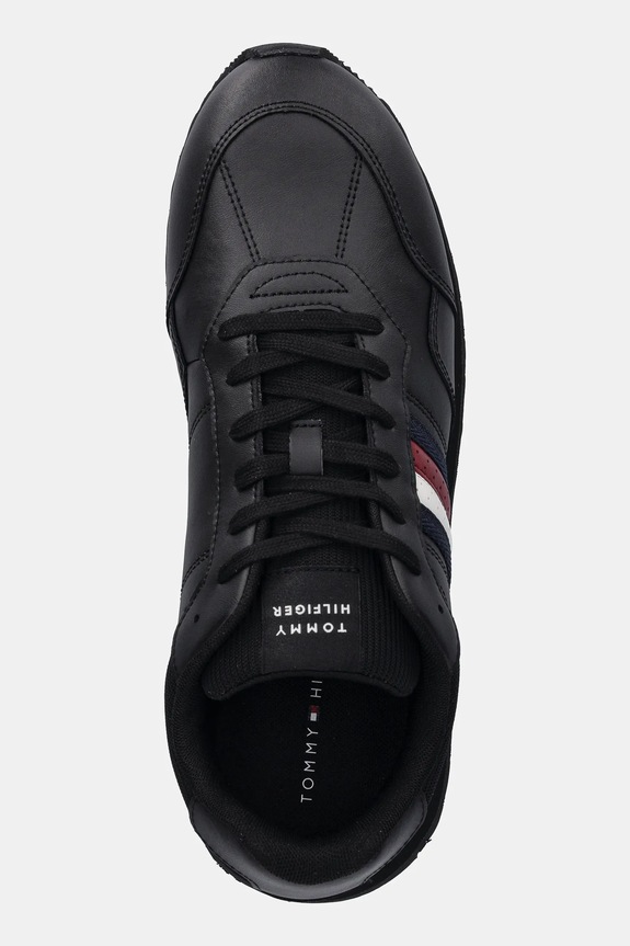 Tommy Hilfiger sneakersy NEW RUNNER EVA LTH STRIPES czarny FM0FM05637