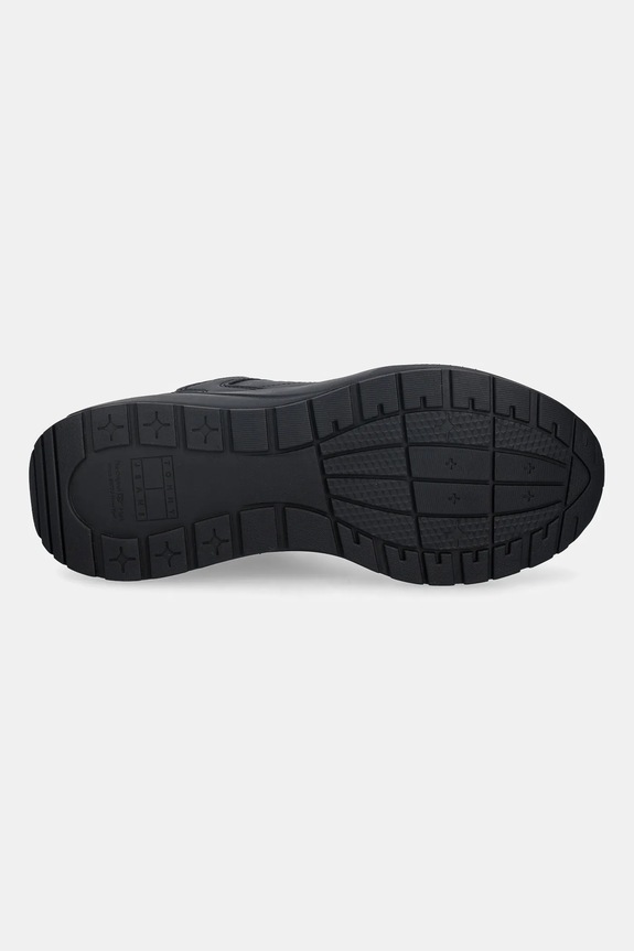 Tenisky Tommy Jeans TJM RUNNER LEATHER EM0EM01621 čierna
