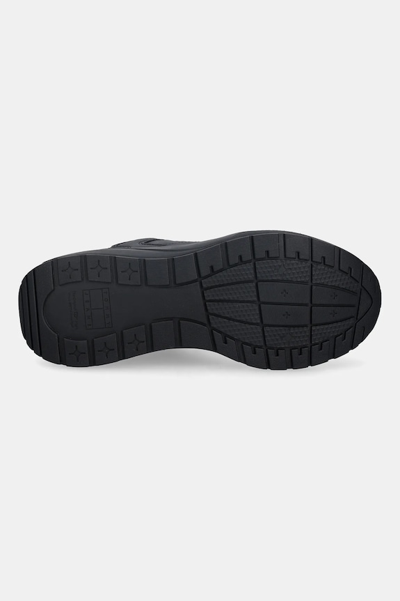 Tenisky Tommy Jeans TJM RUNNER LEATHER EM0EM01621 čierna