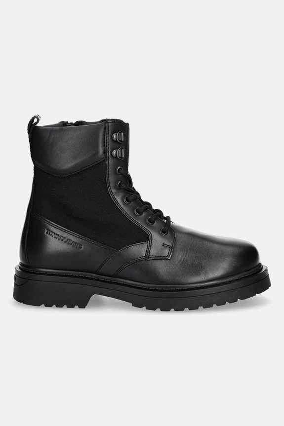 Tommy Jeans buty wysokie TJM LACE UP HIGH EM0EM01627 czarny AW25